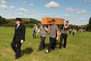 Brinsley coffin walk event