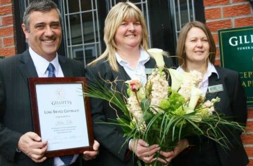 Helen celebrates 20 years with Gillotts