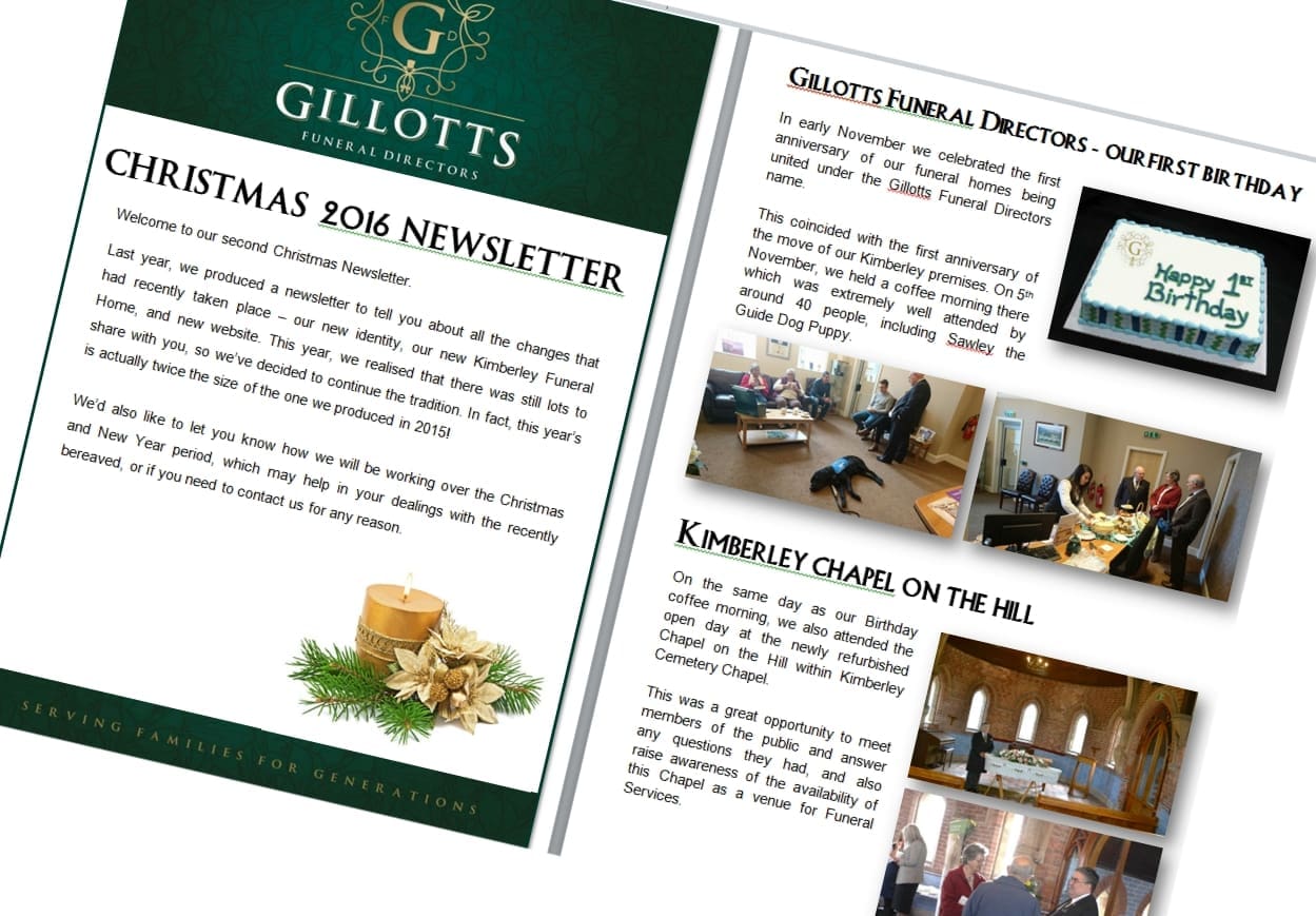 Our Christmas 2016 Newsletter