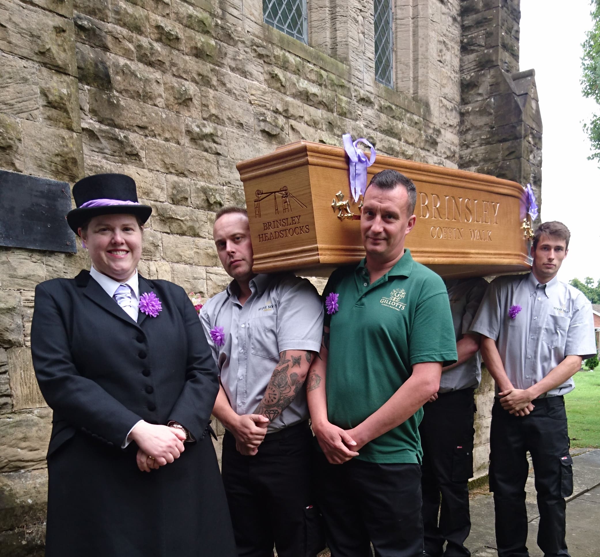 Brinsley coffin walk 2017