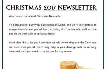 Christmas Newsletter 2017