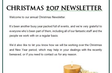 Christmas Newsletter 2017