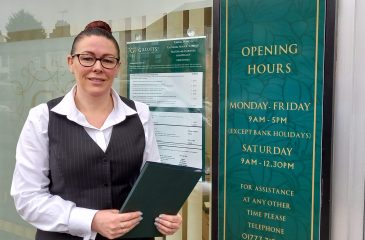 Gillotts’ new office administrator Carol is relishing the human side of the funeral industry