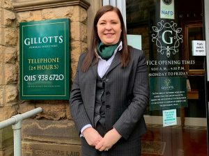 Kirstie Holmes has joined the team at Gillotts Funeral Directors
