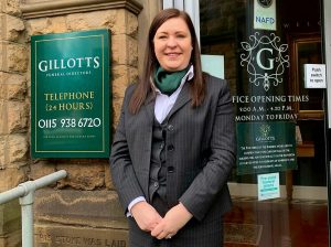 Kirstie Holmes has joined the team at Gillotts Funeral Directors 