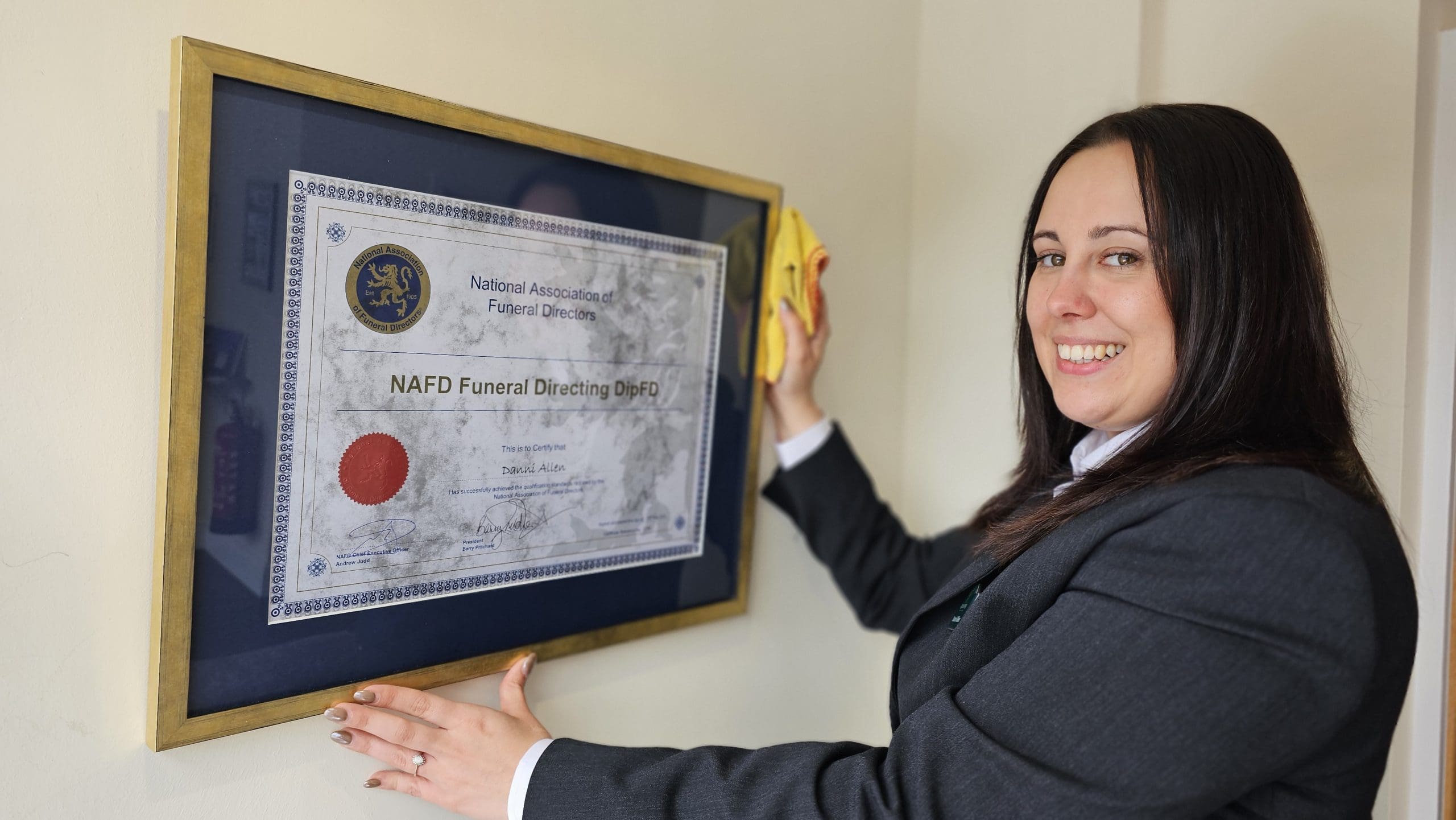 Graduation ceremony makes Danni’s dream move official